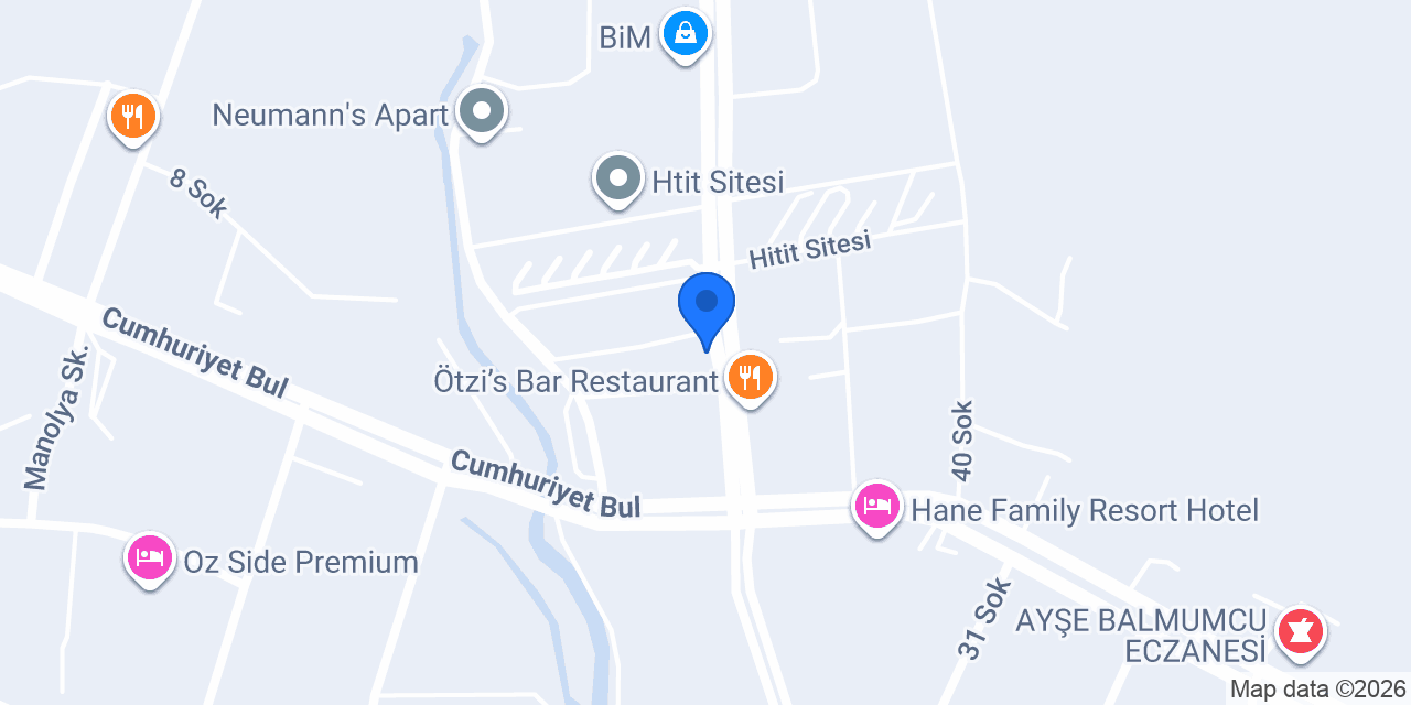 Siesta Bistro konumu