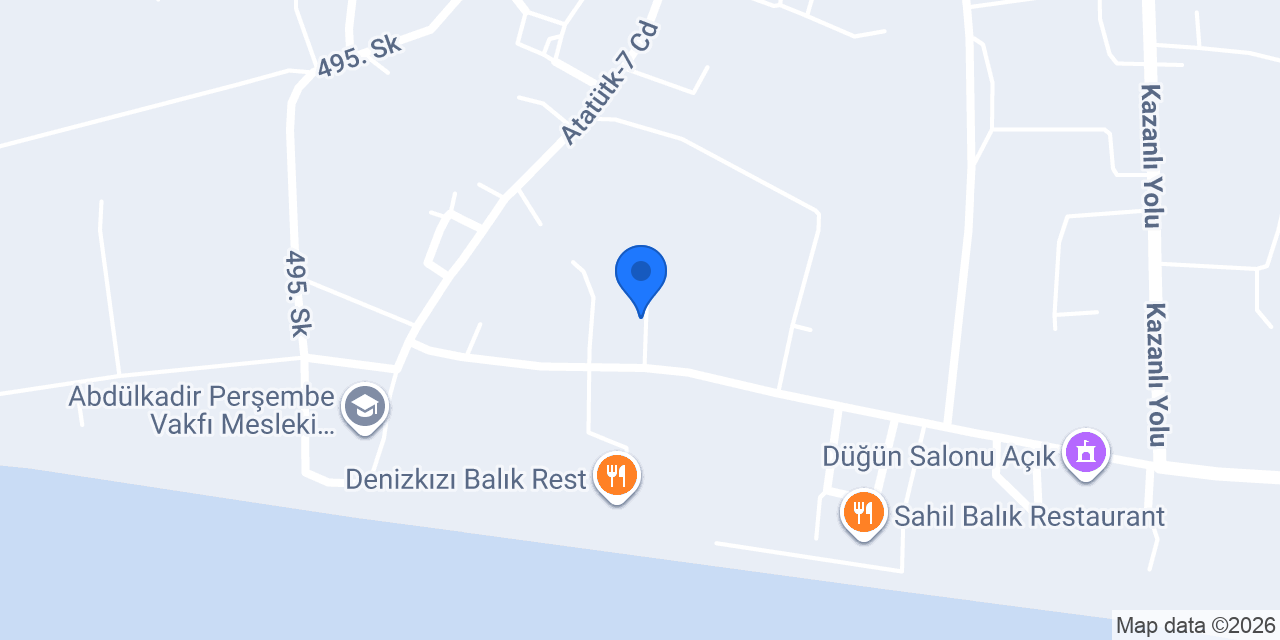 KAZANLI BELEDİYESİ ORTAOKULU konumu