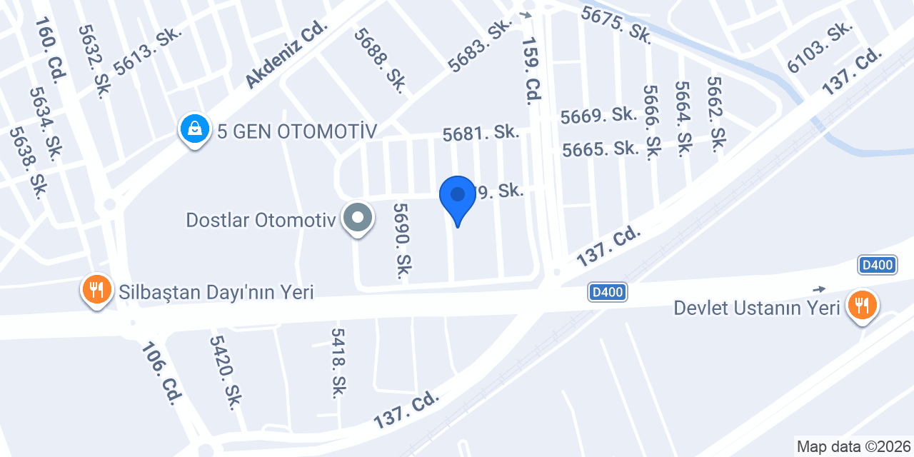 Günal Otomotiv konumu