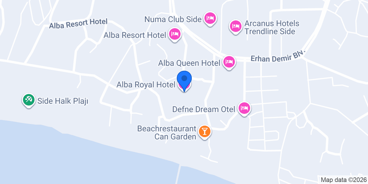 Alba Royal Hotel konumu