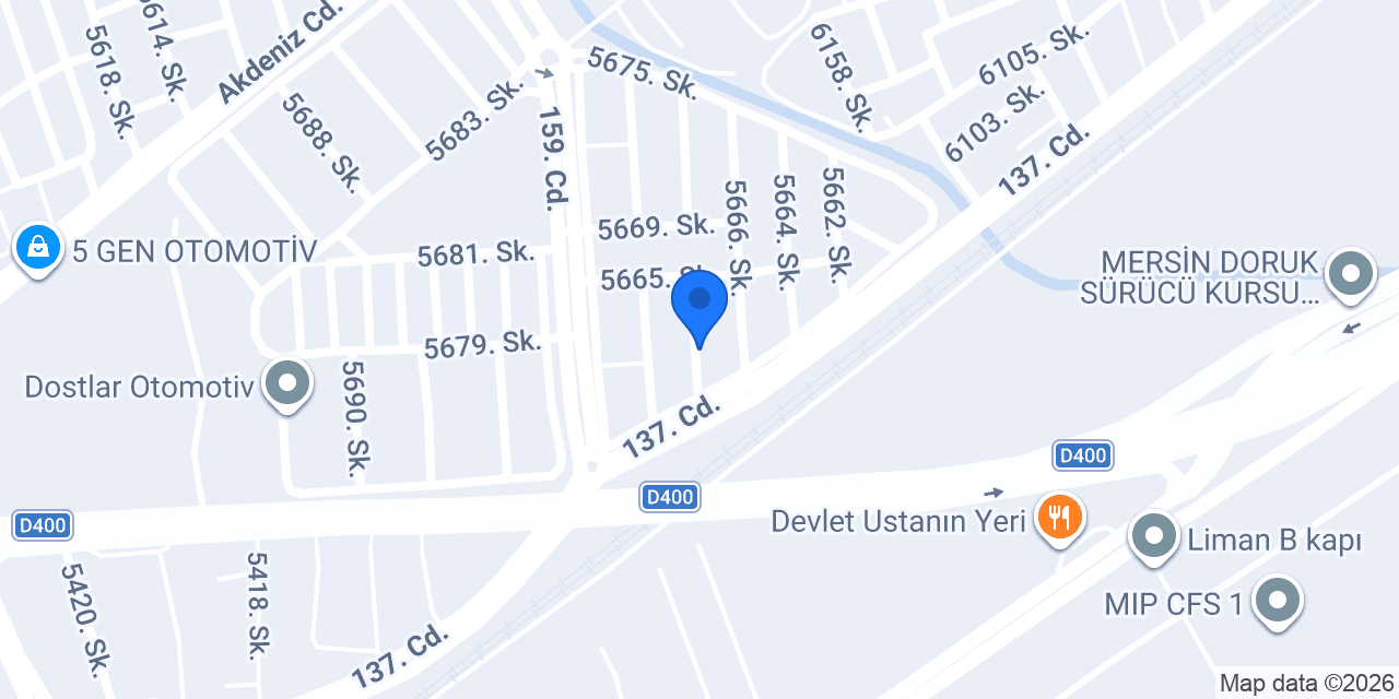 Mersin Bereket Ramatçılık konumu