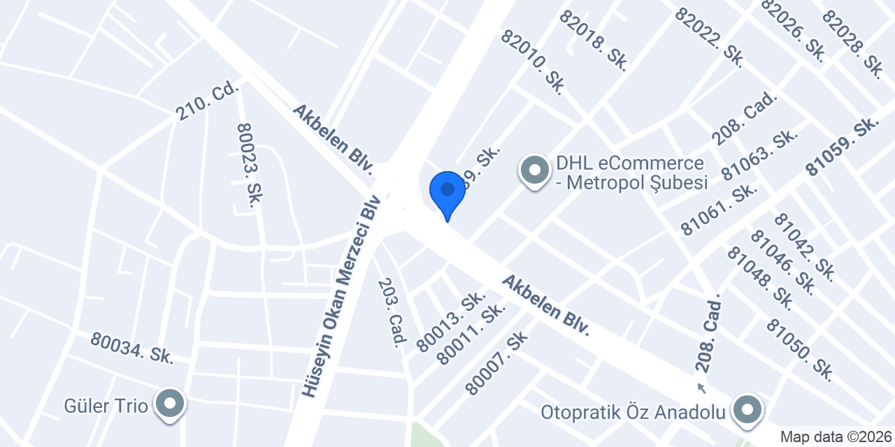 Ataylar İnşaat Malzemeleri Mersin konumu