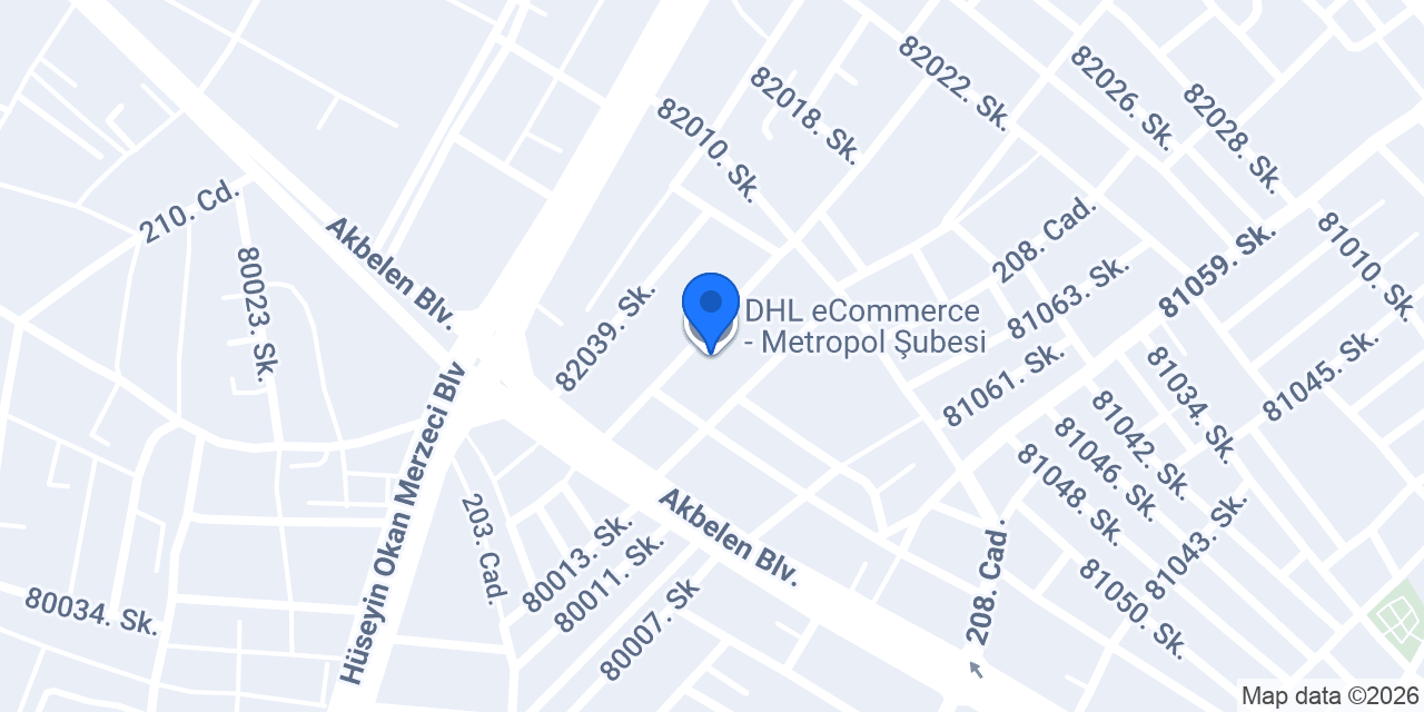 DHL eCommerce - Metropol Şubesi konumu