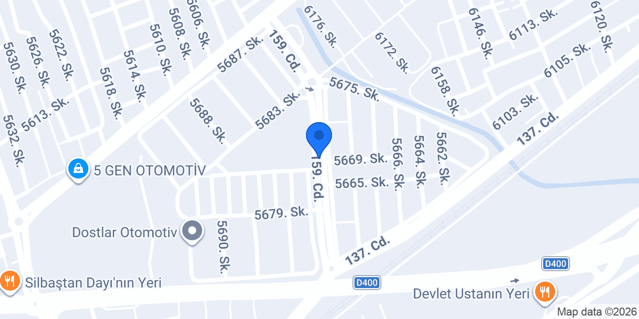 Öz Otomotiv konumu