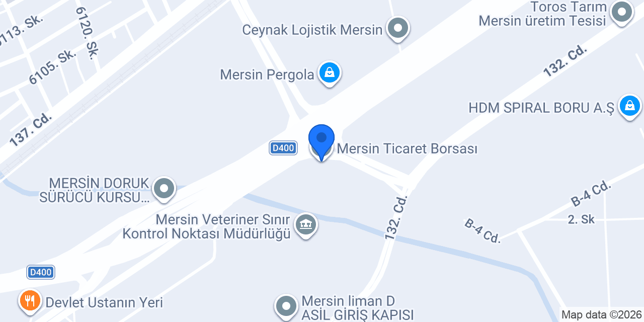 Mersin Ticaret Borsası konumu