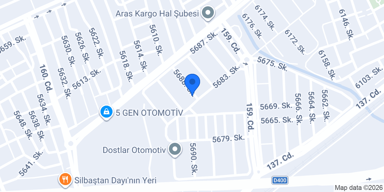 Kılıç Otomotiv konumu