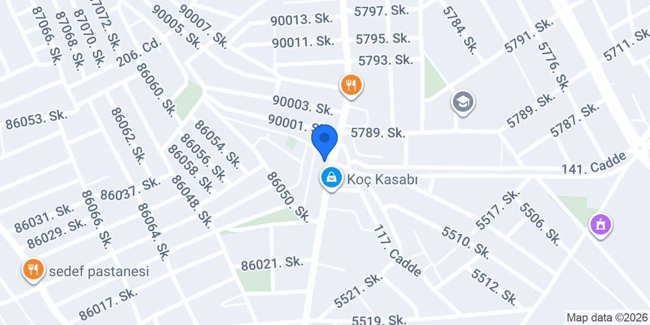 Cevik El Oto Lastikcilik konumu