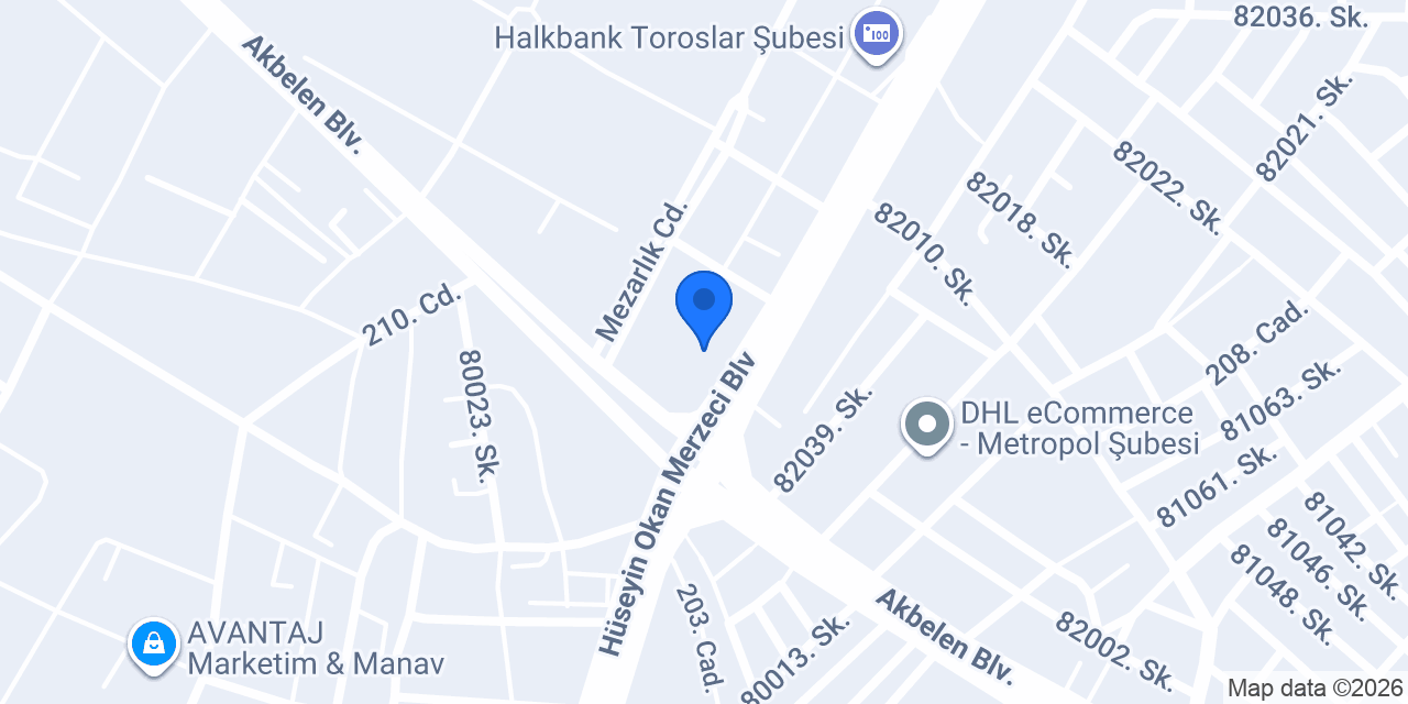 Toroslar Basut halı saha konumu