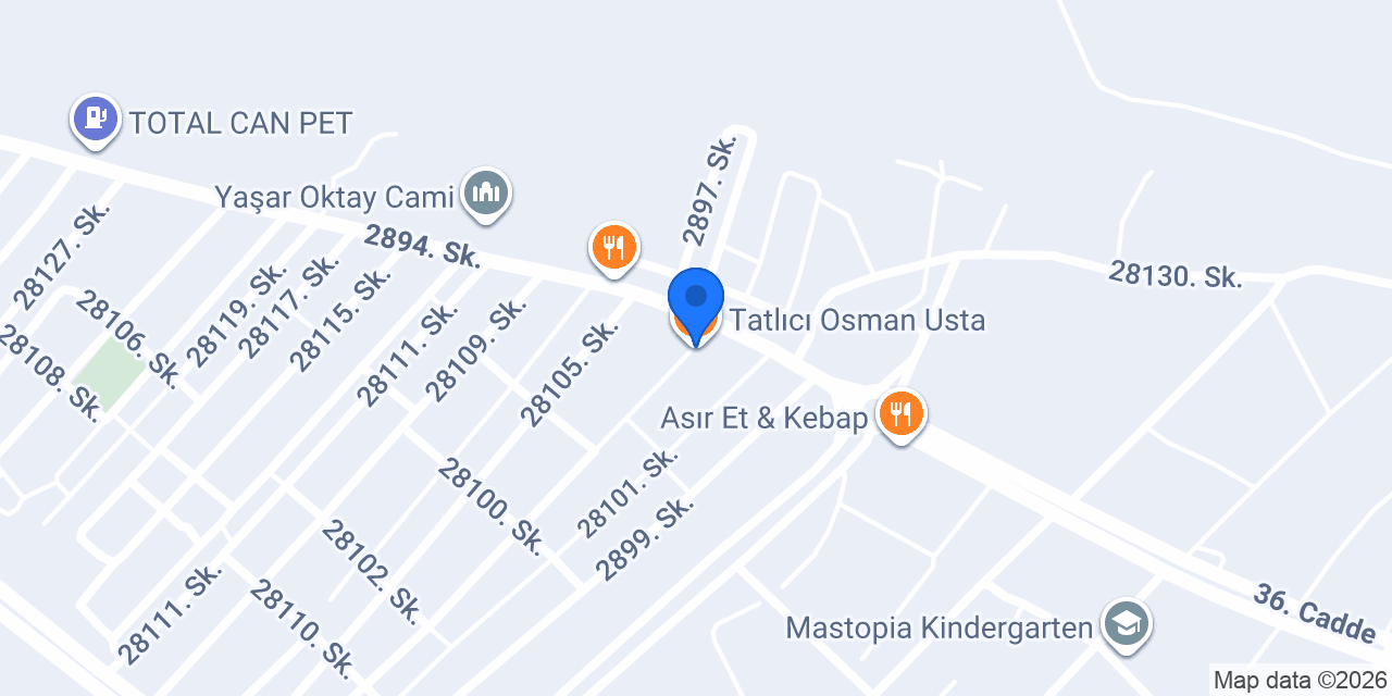 Tatlıcı Osman Usta konumu