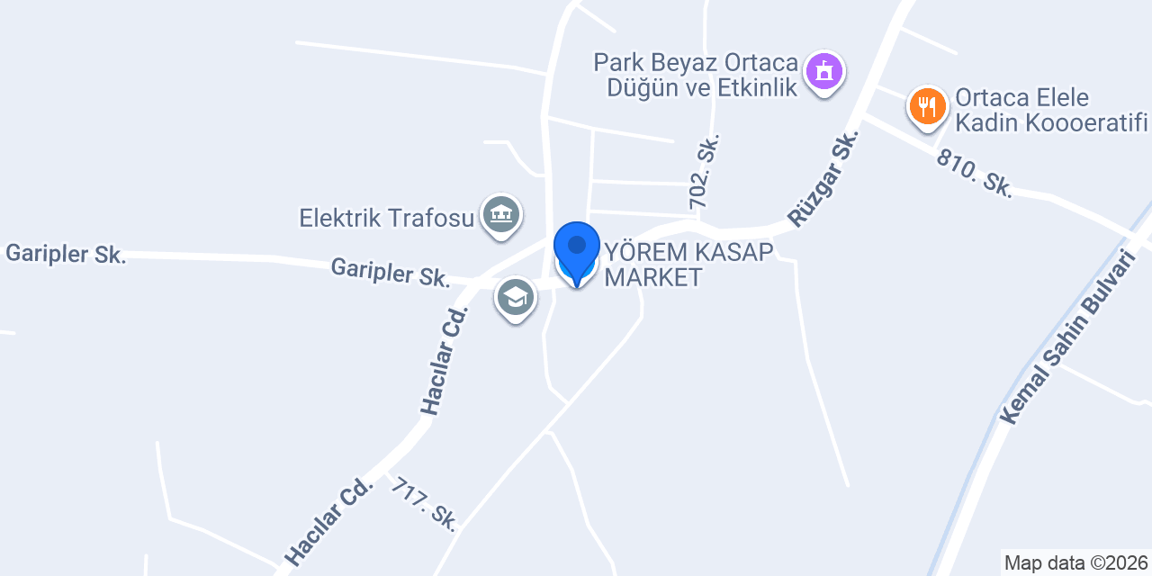 YÖREM KASAP MARKET konumu