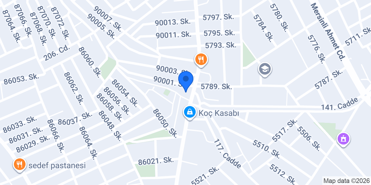 inci sağlık kabını konumu