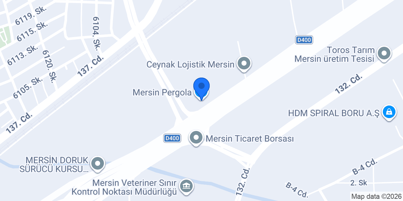 Mersin Pergola konumu