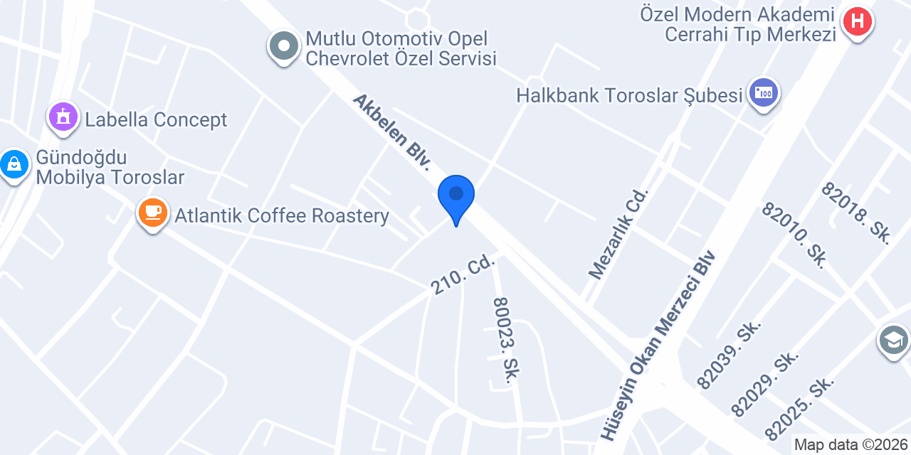 Abm yapı market konumu
