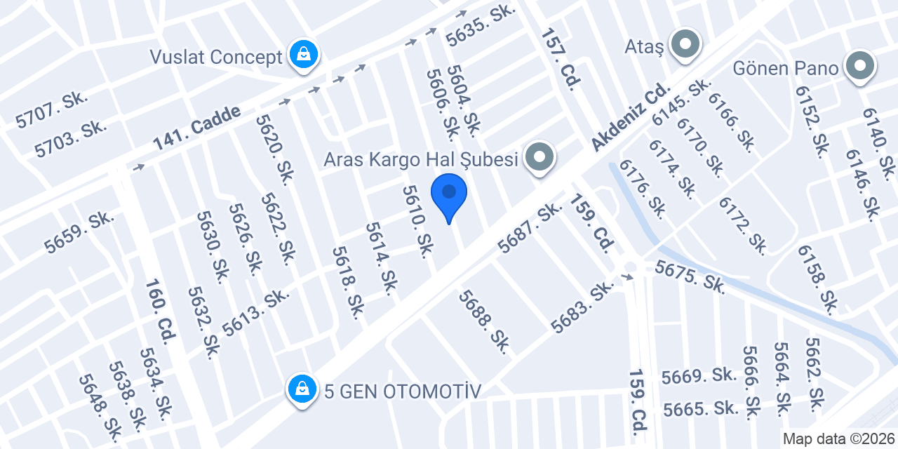 Mersin Göçükçü Mesut Usta konumu