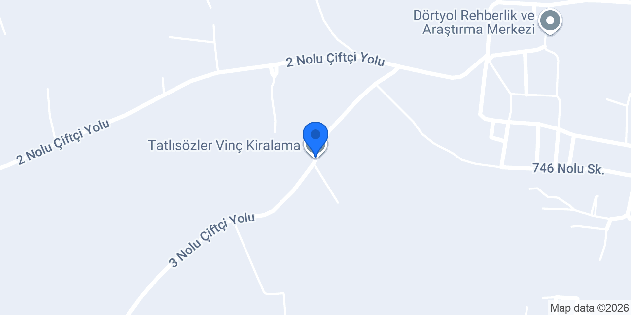 Tatlısözler Vinç Kiralama konumu