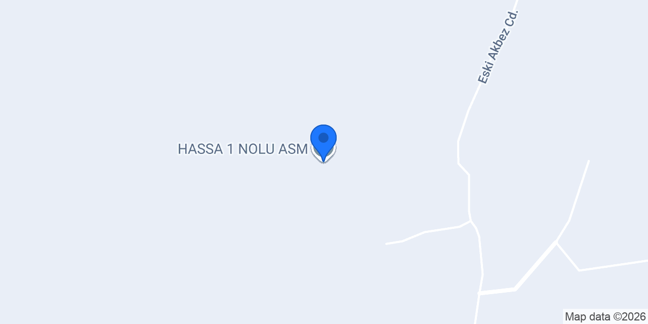 HASSA 1 NOLU ASM konumu