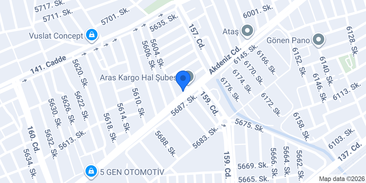 NEVSAN PLUS OTOMOTİV konumu
