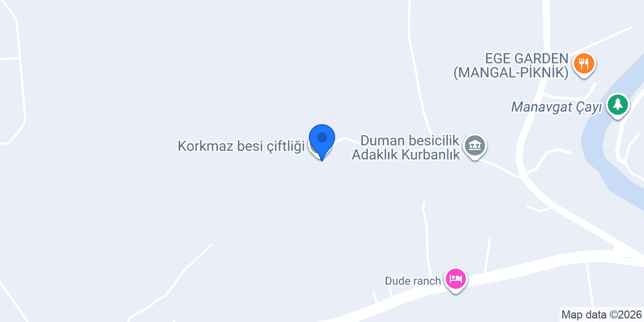 Korkmaz besi çiftliği konumu