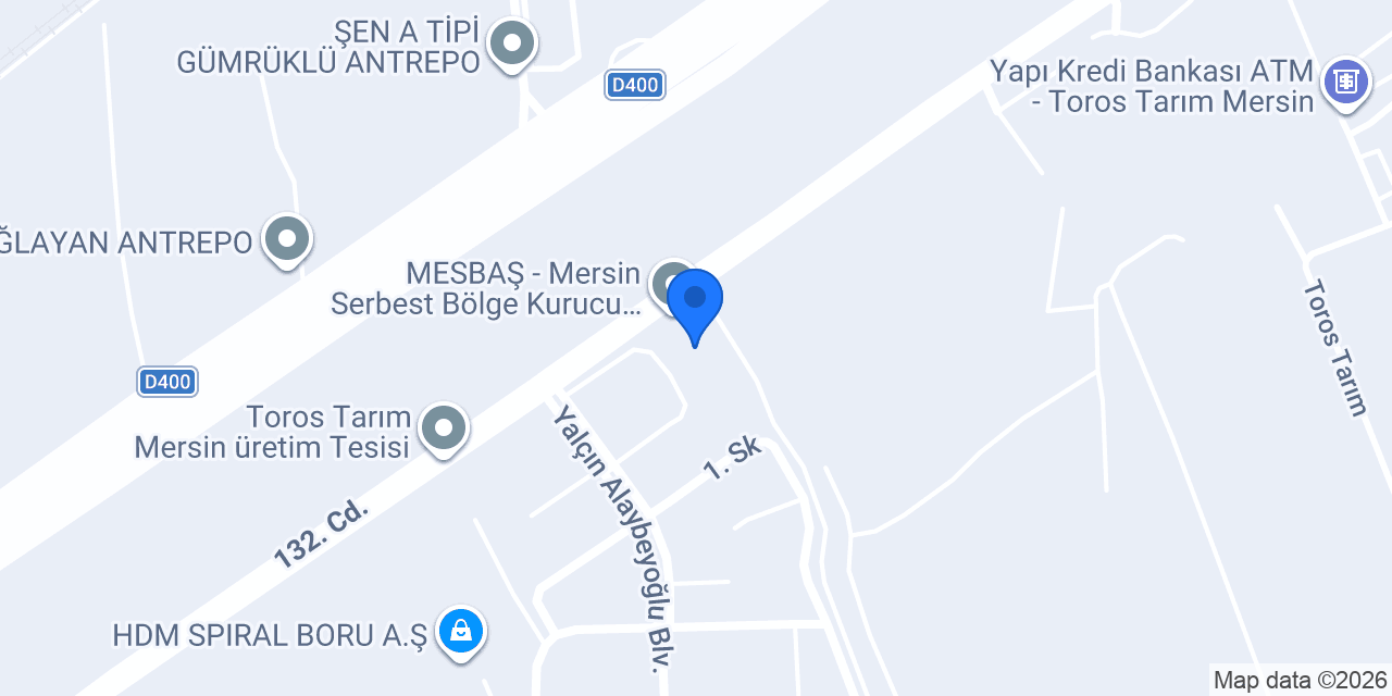 MSM Depolama San. Gıda ve Tic. Ltd. Şti. konumu