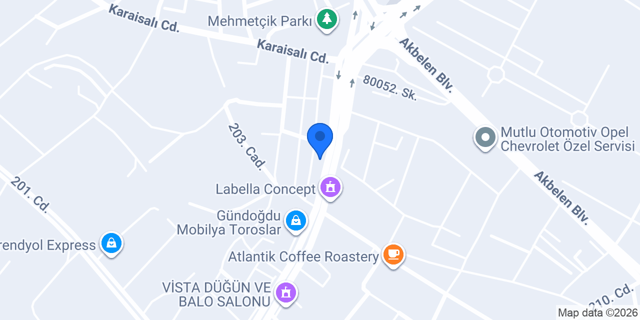 Bora Tekel Shop konumu