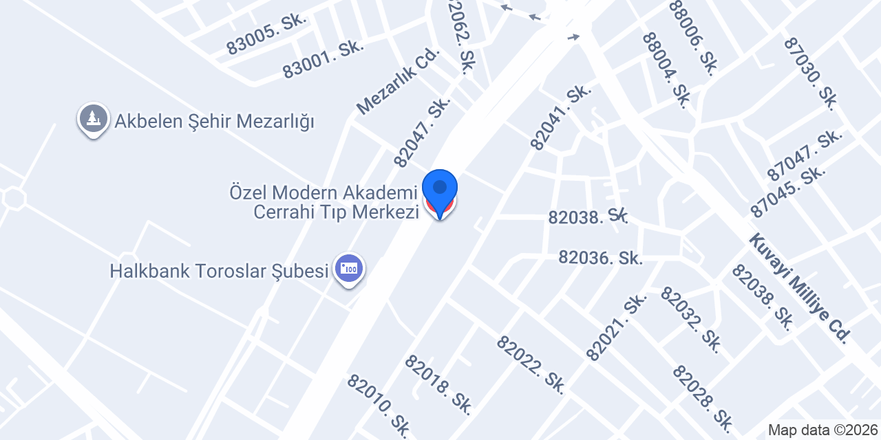 Mersin Saç Ekim Merkezi konumu