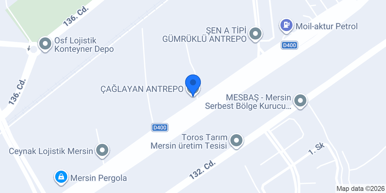 ÇAĞLAYAN ANTREPO konumu