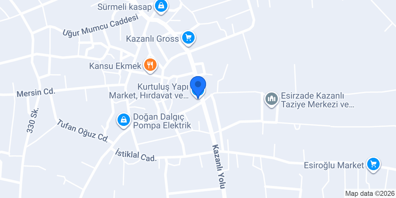Kurtuluş Yapı Market, Hırdavat ve Sera Malzemeleri konumu