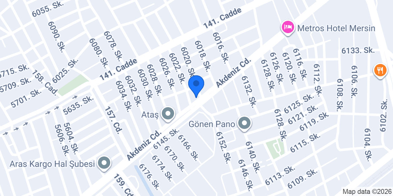 Gökçe Kebap Salonu konumu