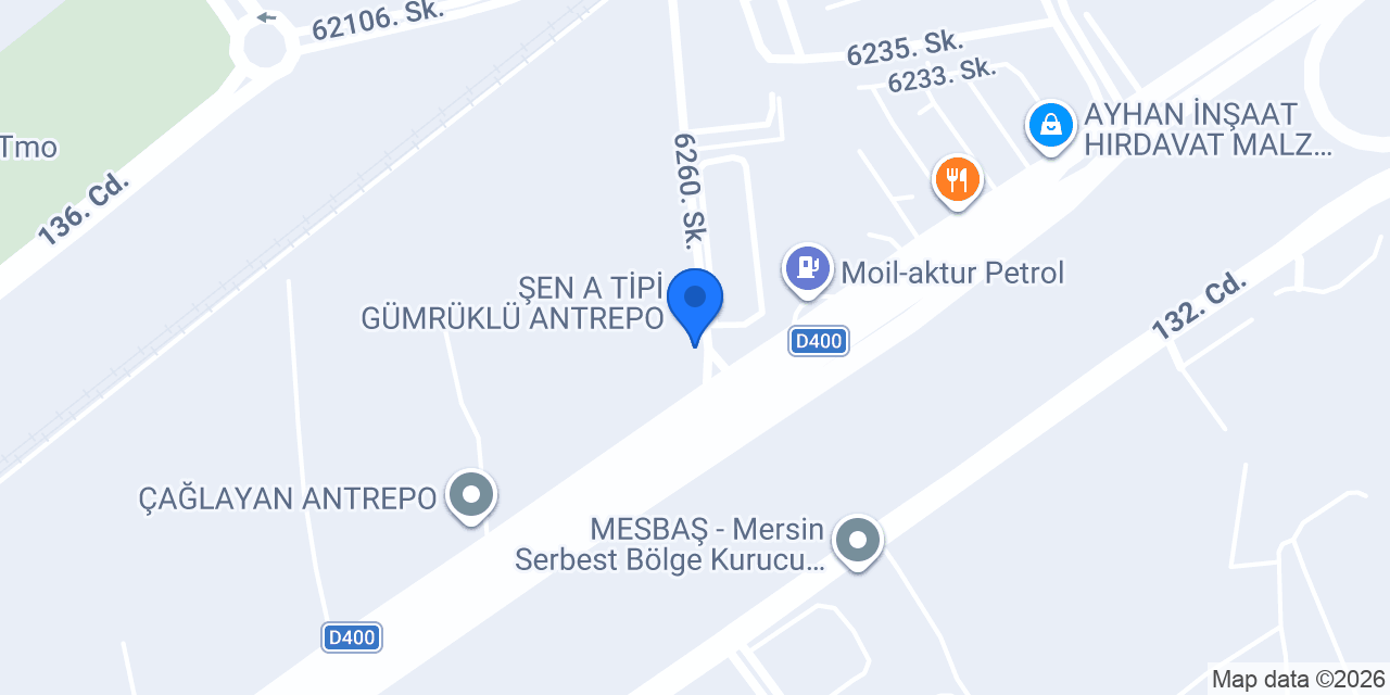 Toyoğlu Baharat Bünyamin Toyoğlu konumu