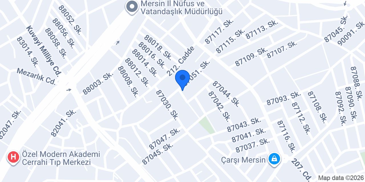 Mersin AKTAŞ Mobilya konumu