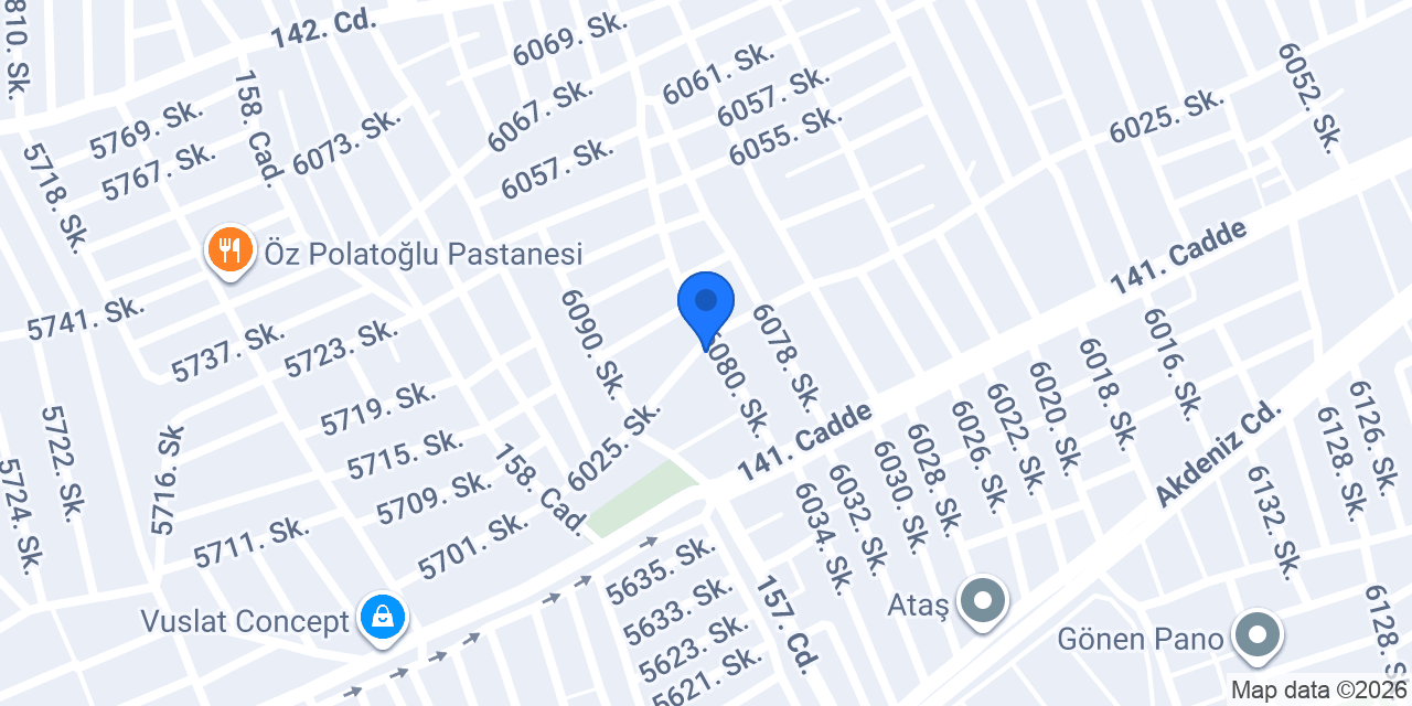 Akdeniz Mini Hal konumu