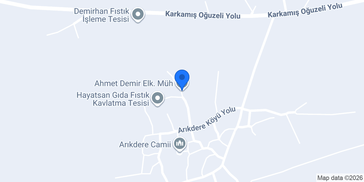 Ahmet Demir Elk. Müh. konumu
