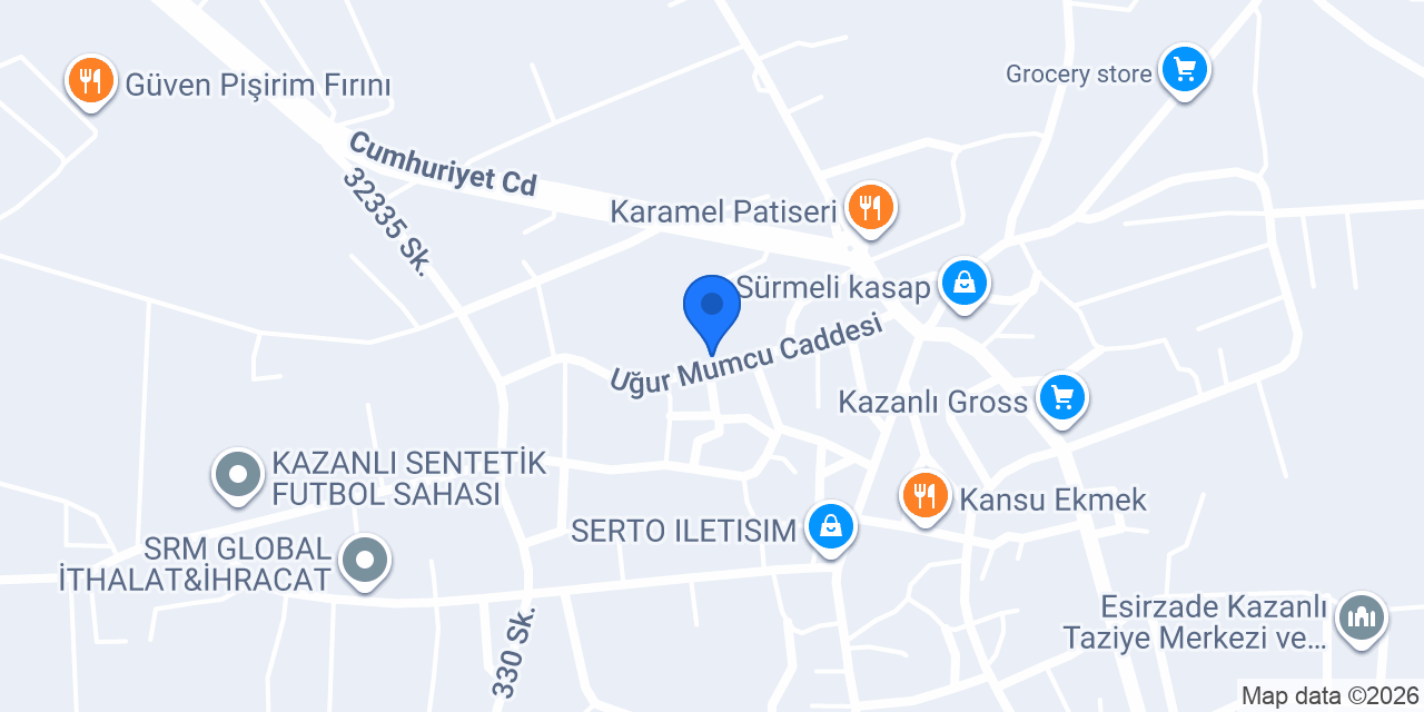 Özdemir erkek kuaförü konumu