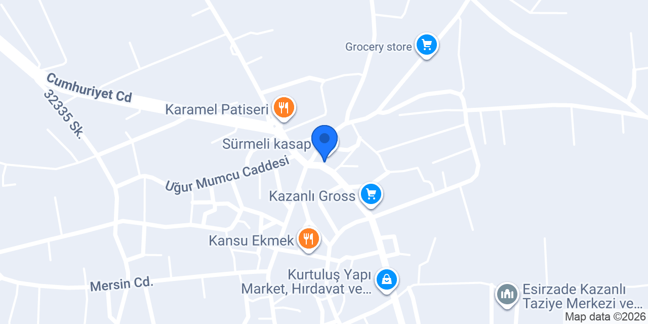 Sürmeli kasap konumu