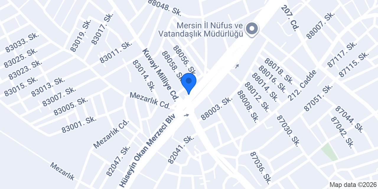 Özel Çetin Sürücü Kursu konumu