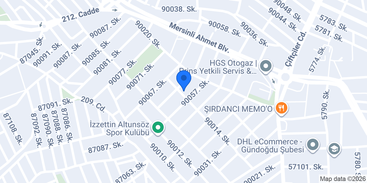 Merisina Yapı konumu