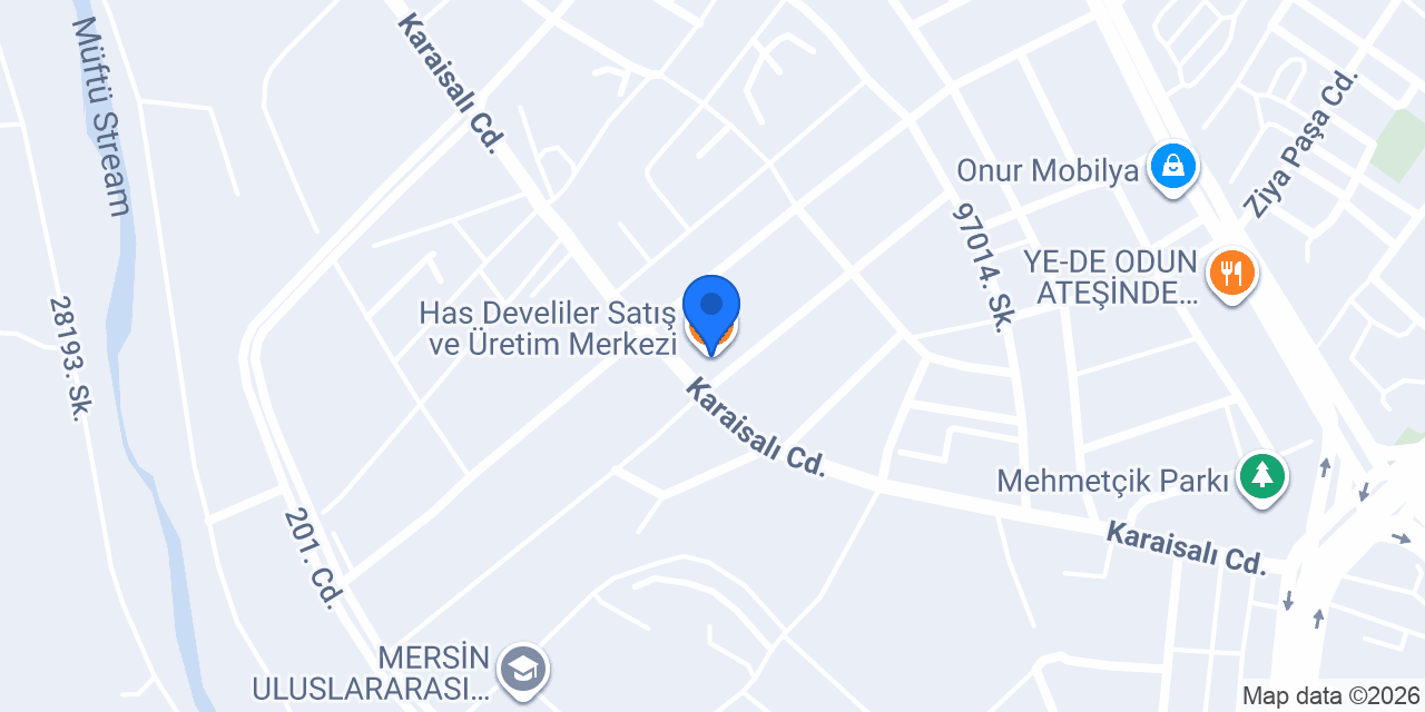 Has Develiler Satış ve Üretim Merkezi konumu