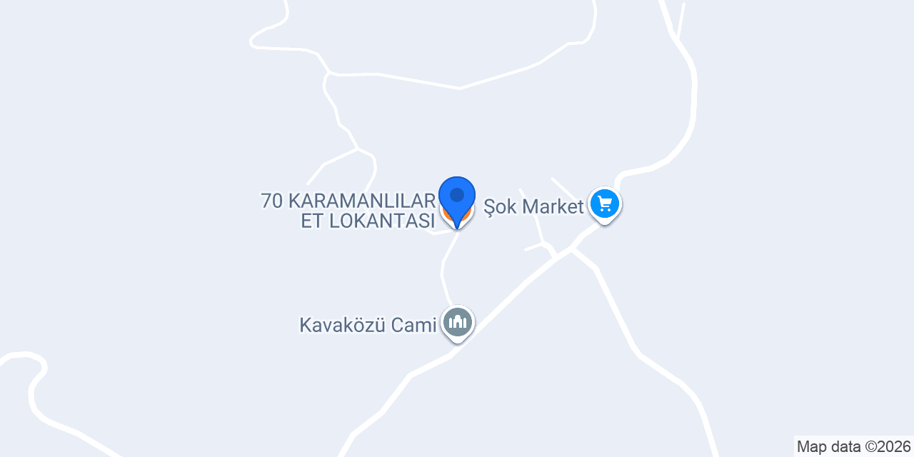70 KARAMANLILAR ET LOKANTASI konumu