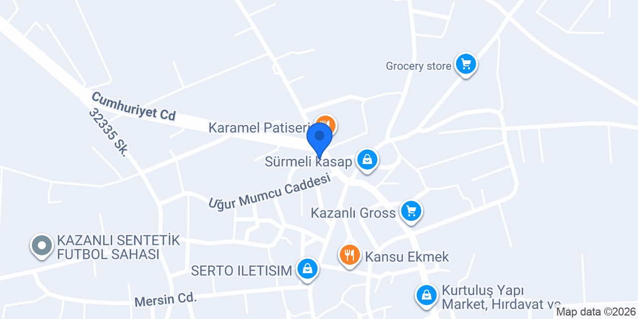 Kuzey Patisserie konumu