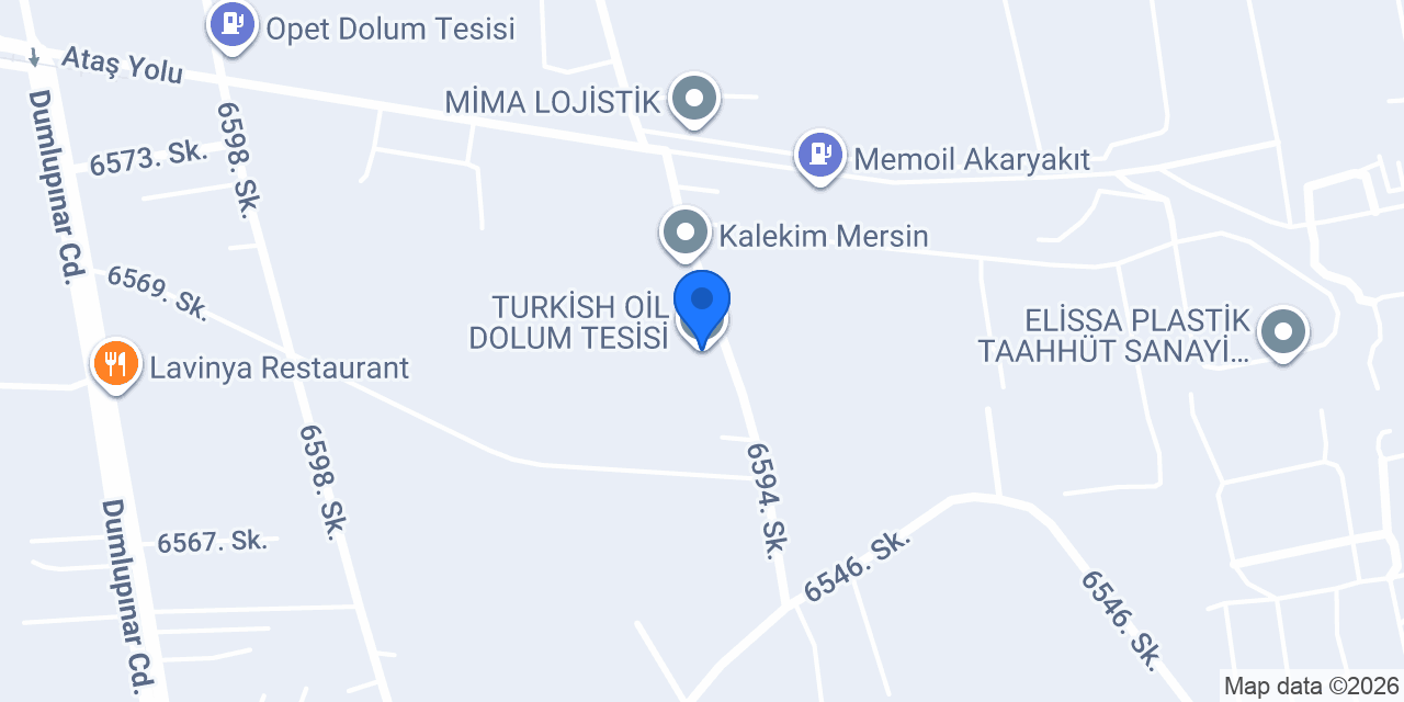 TURKİSH OİL DOLUM TESİSİ konumu