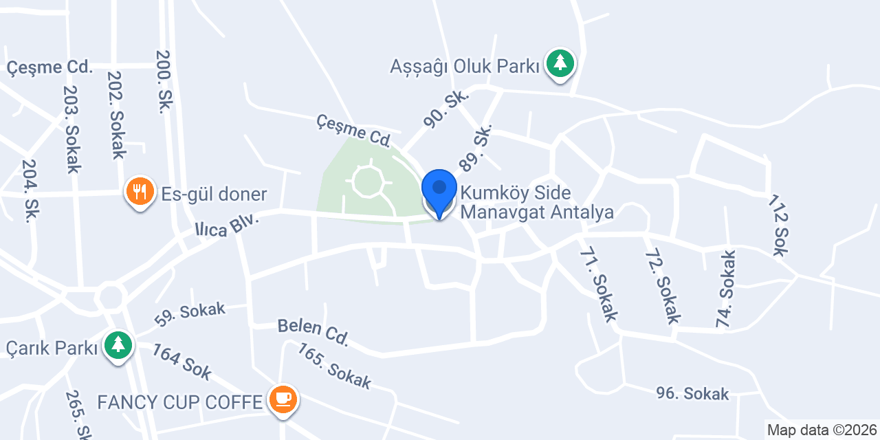 Manavgat anahtarcisi konumu