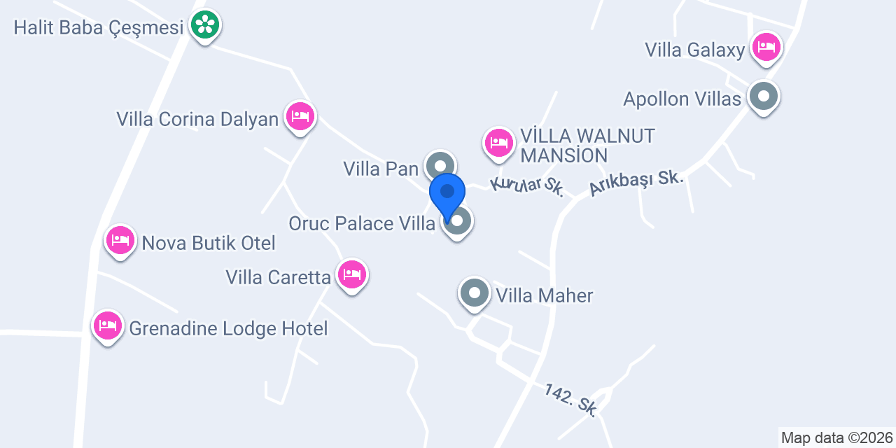 Villa Eanda konumu