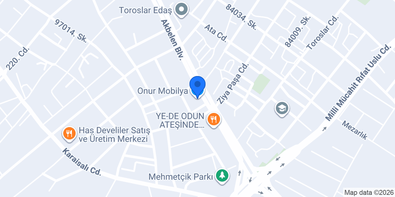 Onur Mobilya konumu