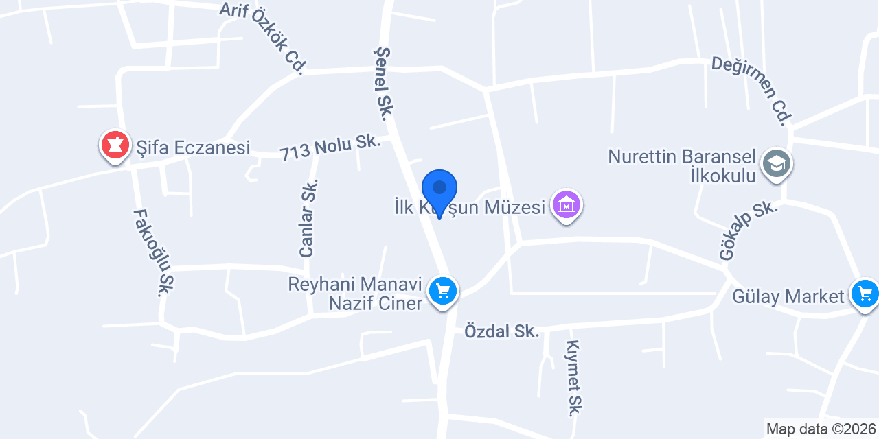 Özerli unlu mamülleri konumu