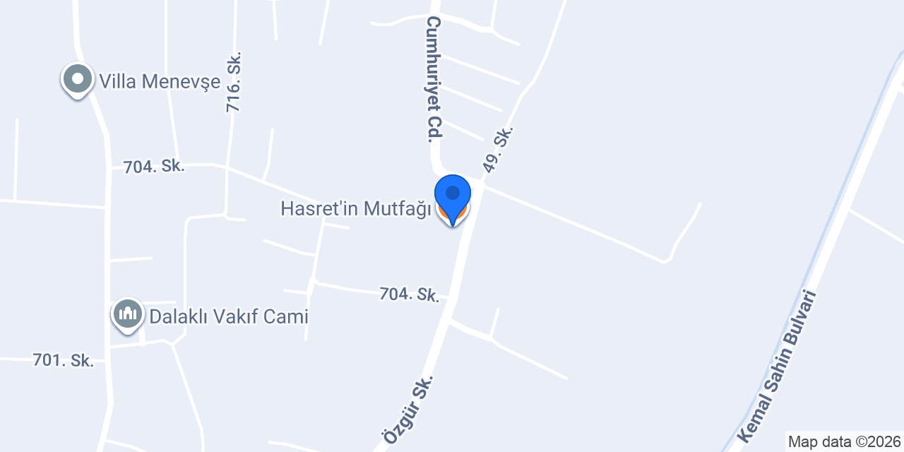 Hasret'in Mutfağı konumu