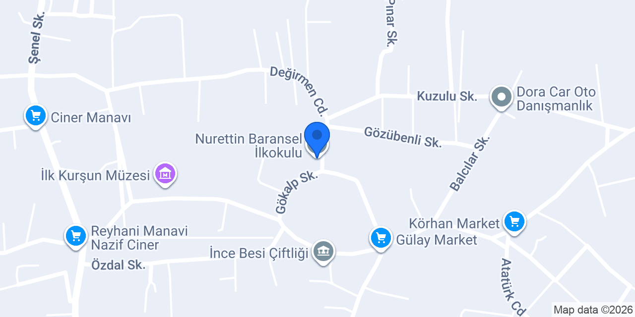 Nurettin Baransel İlkokulu konumu