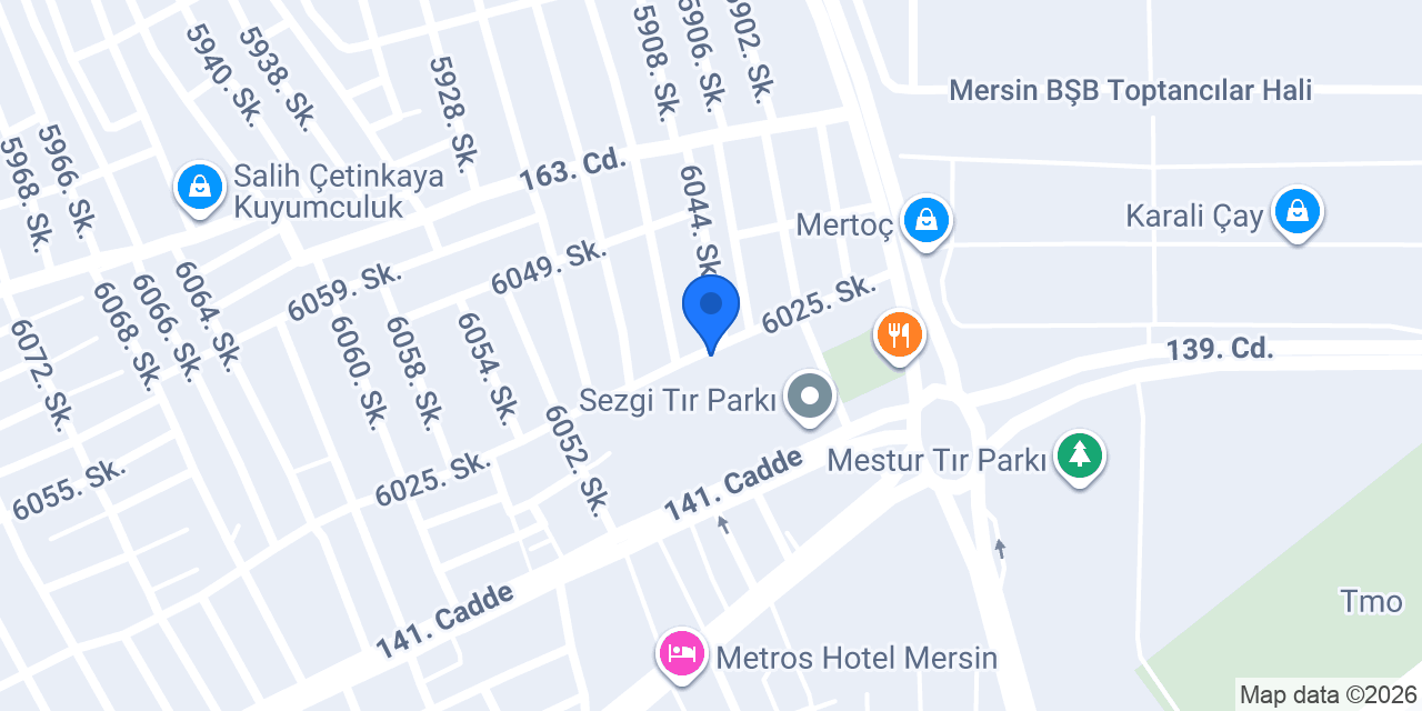 Mersin Şanzıman konumu