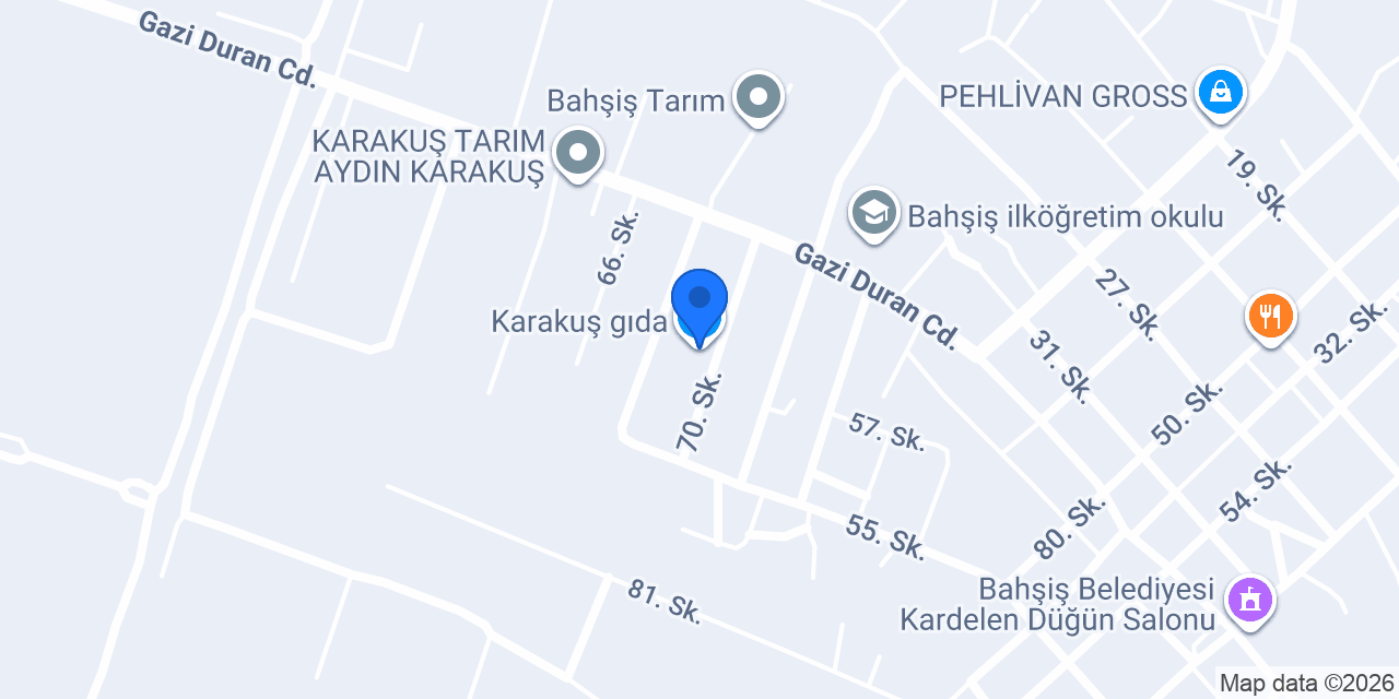 Karakuş gıda konumu
