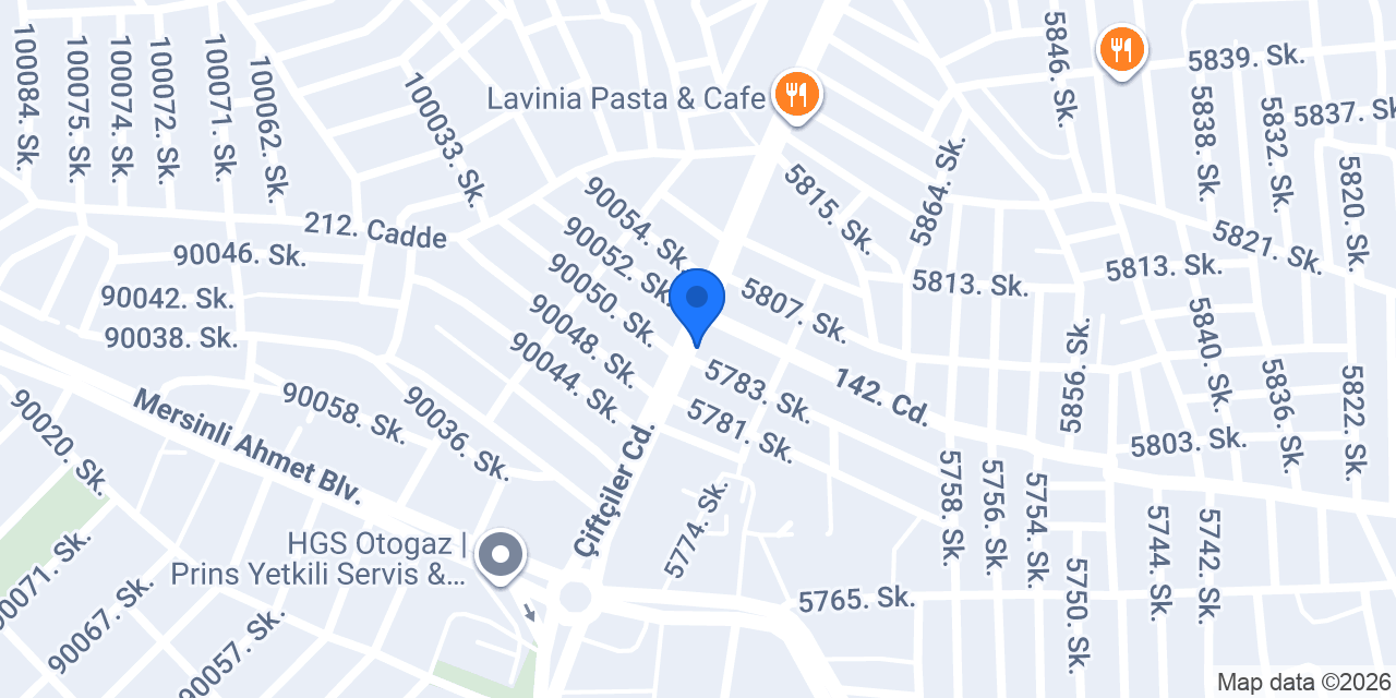 Ayhan Oto Lastik konumu