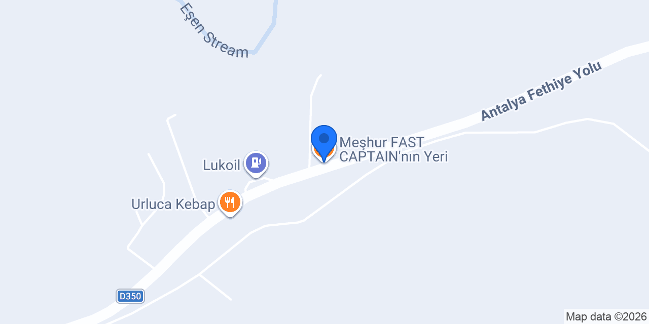 Meşhur FAST CAPTAIN'nın Yeri konumu